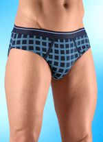 Dreierpack Slips mit Karodessin 