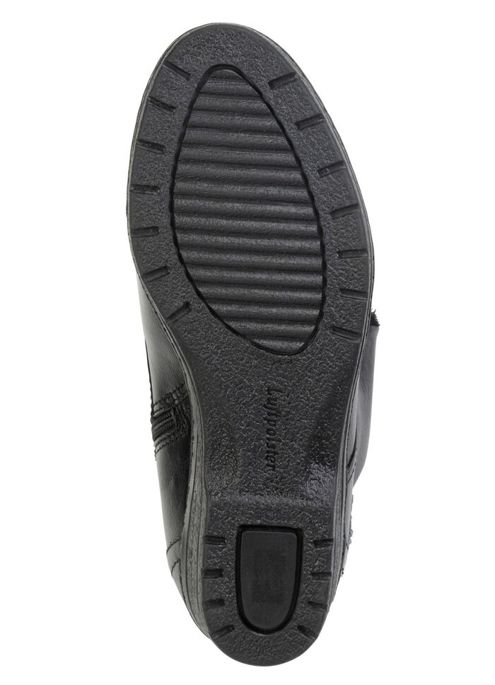 ELENA EDEN Schn&uuml;r-Stiefelette mit umschlagbarem Lammfellkragen 