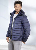 Steppkurzjacke von «New Canadian» DUNKELBLAU