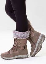 Gef&uuml;tterte Damen-Stiefel, Winterschuhe, mit Reissverschluss 