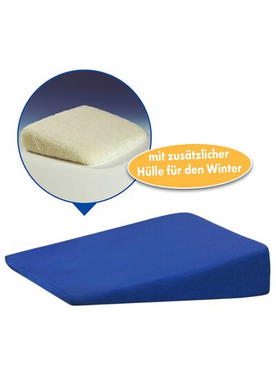 Keilkissen mit Sommerbezug und Winterbezug 