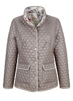 Wendejacke mit grafischem Steppmuster