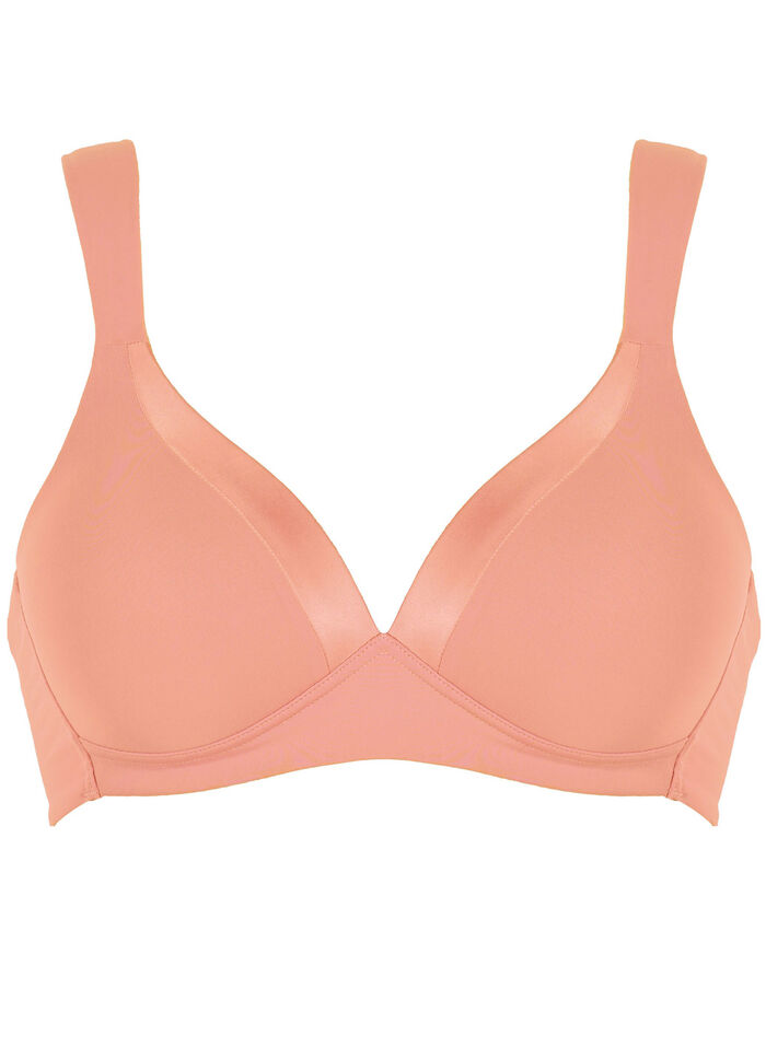 Naturana BH mit Satinblende am Décolleté APRICOT