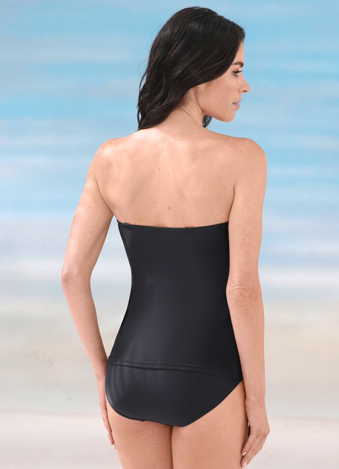 Laurina Tankini mit platziertem Druckdessin und abnehmbaren Tr&auml;gern 