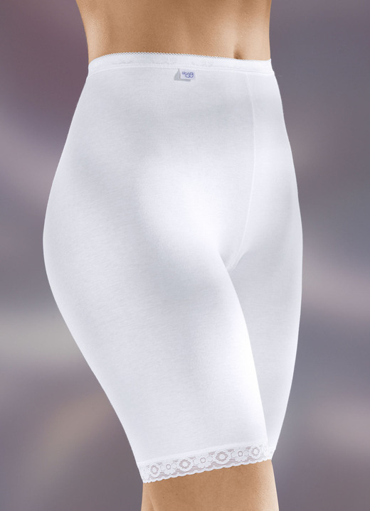 Schlüpfer - Sloggi Zweierpack Unterhosen, in Größe 040 bis 054, in Farbe WEISS Ansicht 1